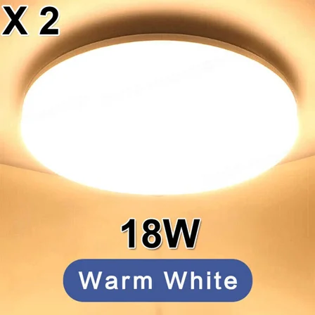 2X Led Ceiling Down Light Ultra Thin Flush Mount Kitchen Lamp Home Fixture 3000K