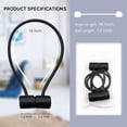 thumbnail image 4 of 4 Pack Magnetic Curtain Tiebacks 16 Inch Modern Handmade Weave Rope Curtain Holdbacks Convenient Decorative Curtain Drape Tie Backs for Home and Office Window Drapery (Black), 4 of 5