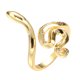 thumbnail image 1 of 1 pieza de anillo de estilo punk personalizado con incrustaciones de diamantes de imitación de serpiente (dorado), 1 of 5
