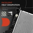 thumbnail image 5 of A-Premium Engine Coolant Radiator Assembly with Oil Cooler Compatible with Jeep Liberty 2002 2003 2004 2005 2006, V6 3.7L, Automatic Transmission, Replace# 52080118AB, 52080120AB, 5 of 8