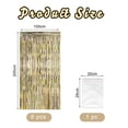 thumbnail image 2 of GIRACOA 6PCS Metallic Fringe Curtain, Glitter Birthday Fringe Curtain for Party(Champagne Gold), 2 of 7