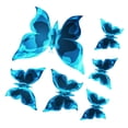 thumbnail image 1 of 6 pegatinas luminosas de mariposa para decoración del hogar, bricolaje, que brillan en la oscuridad, para habitación de niños, recuerdos de fiesta, 10 cm x 10 cm, 1 of 9