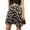 Black, variant on Womens Skirts High Waisted Satin Printed Short Skirt Floral Leopard Print Fashion Summer Clothes for Women White L