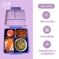 thumbnail image 4 of Lonchera niña y niño tipo incluye termo, bento box c 4 compartimentos modulables de gran capacidad, lunch box con sellado hermético , caja de almuerzo, 4 of 9