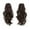Black, variant on Claw Clip Ponytail Hair Extensions for Women, Natural Human Hair Like Short Curly Hairpiece for Quick Daily Hairstyling(White,36cm)
