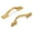 Brass Finish, variant on Hickory Hardware H078770CH 3 in. Center to Center Dover Collection Pull, Chrome Finish