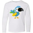 thumbnail image 3 of Inktastic Tropical Parrot, Colorful Parrot, Tropical Bird Long Sleeve Youth T-Shirt, 3 of 5