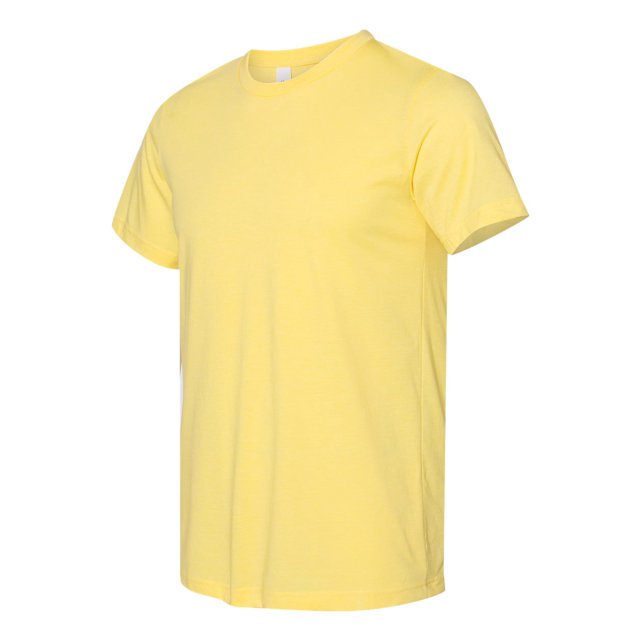 Bella Canvas Mens CVC Jersey Tee, S, Heather Yellow
