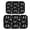 Butterfly and Moon Gothic Pattern, variant on Sun and Crystal Ball Gothic Pattern Bath Mat Set Of 2,Non-Slip Rug for Bathroom,Kitchen,Bedroom,Entrance, 30x17 and 23.5x15.7 Inches