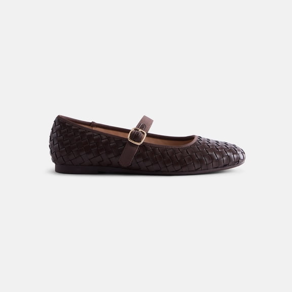 Scenario Women's Woven Mary Jane Flats