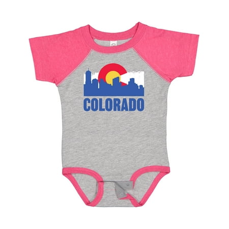 

Inktastic Colorado Flag and Skyline Gift Baby Boy or Baby Girl Bodysuit