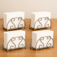 thumbnail image 1 of Set de 4 Servilleteros de Metal, 1 of 1