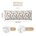 thumbnail image 3 of Fotbe Chickens Funda para Almohada Corporal con Diseño, Funda de Microfibra Ultrasuave de 20x54 Pulgadas, Ropa de Cama Elegante, 3 of 7