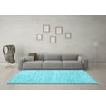 thumbnail image 3 of Ahgly Company Indoor Rectangle Abstract Light Blue Contemporary Area Rugs, 5' x 8', 3 of 4