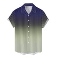 thumbnail image 5 of SHIXIAOO Chemise Décontractée de Printemps pour Hommes à Col Rabattu Imprimé Complet Manches Courtes de Plage Chemise de Vacances Extérieure T-Shirt Surdimensionné pour Hommes Chemises de Travail Décontractées pour Hommes, 5 of 5