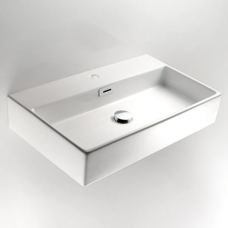 0.75 Bath Sink - WS Bath Collections Quarelo 53709 Wall Mount Bathroom Sink