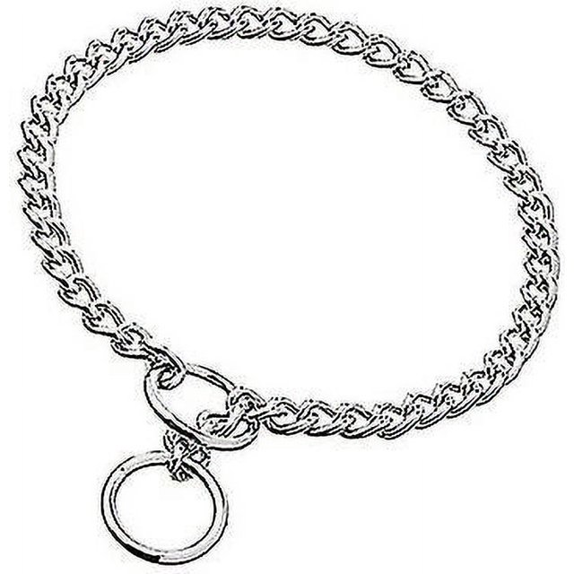 Collar de perro con cadena de Metal, calzo P de acero inoxidable, suministros para entrenamiento de mascotas para caminar