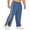 Blue Gray, variant on Mens Tear Away Basketball Pants 2 Side Zippers Snap Off Full Open Down Sweatpants Leg Post Surgery Pant with Pockets