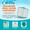 thumbnail image 2 of Hurricane Filters HF8H950-01 Advanced Pool Filter Cartridge Replacement for PBF35-M, Unicel 8CH-950, Filbur FC-0536, and Other Compatible Models, 2 of 8