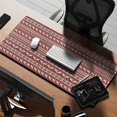 thumbnail image 2 of Long Mouse Pads for Desk,Red Christmas Reindeer Pattern Desk Mats on Top Of Desks, Desk Mouse Pad Extra Large with 3mm Non-Slip Base and Stitched Edge for Gaming,Office,Work,Home 35.4x15.7in, 2 of 5