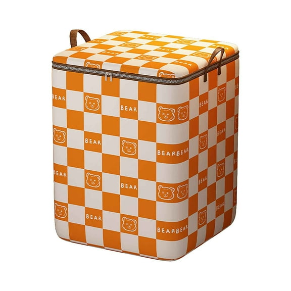 EUDIDV Extra-Large Storage Bag With Large Capacity, Zipper Closure, Ningbo Dustproof, Cotton And Linen Handle, Bedroom Quilt, Clothing Storage And Packaging Collapsible Storage Bag Roomy