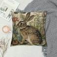 thumbnail image 2 of Nawypu Throw Pillow Covers Adorable Animals Rabbit Hedgehog Bird Butterfly Decorative Pillowcases Cotton Linen Square Throw Pillow Case Home Couch Decor Cushion Cover, 2 of 5