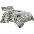 thumbnail image 4 of Chezmoi Collection Colby 2-Piece Western Geometric Print Microfiber Bedspread Quilt Set, 4 of 4