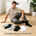 thumbnail image 2 of TELOLY 30Pairs Kids Socks,4-6 Years Old Baby Girl Socks,Black White Gray Toddler Socks 2T-3T,Combination1, 2 of 6