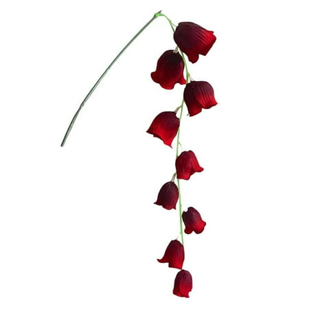 

LuoYinDa String Lights Indoor with Remote LED Convallaria Bouquet 10 Home Decor Bedroom Nightlight ( Red)