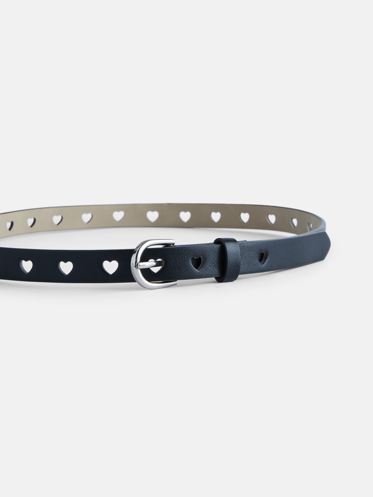 No Boundaries Women's Faux Leather Belts, 2 Pack
