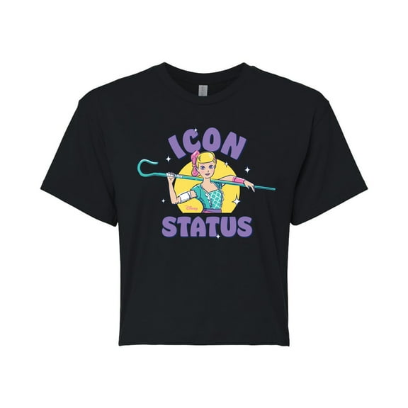 Toy Story 4 - Bo Peep Icon Status - Juniors Cropped Cotton Blend T-Shirt
