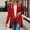 Red, variant on Sparkly Blazer Womens Sequin Open Front Long Sleeve Crop Jacket