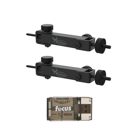 Wildgame Innovations Eco Mount (2-Pack) - Compatible with Cameras and Solar Power Packs Bundle with Card Reader (3 Items)