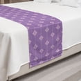 thumbnail image 2 of Antique Oriental Bed Runner, Traditional Eastern Vivid Paisley Inspired Motif, Decorative Accent Bedding Scarf for Hotels Homes and Guestrooms, Queen, Mauve Lilac, by Ambesonne, 2 of 2