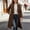 Brown, variant on 2026 New Pea Coats For Women Winter Classic Lapel Open Front Long Overcoat Comfy Wool Blend Long Sleeve Oversized Trench Coat(Blue,XL)