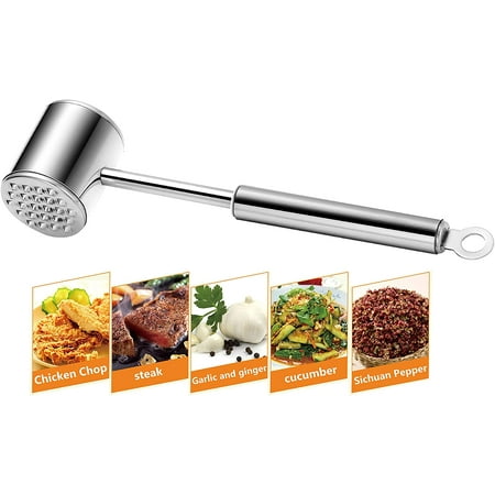 

Heavy Duty Stainless Steel Double Sided Hammer Meat Grinder Meat Grinder Double Sided Meat Hammer Stainless Steel Meat Grinder