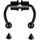 thumbnail image 3 of Anillo Nariz-Plata+Negro+Color-3uds Vhermosa WMPH-893, 3 of 4