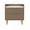 Brown, variant on Semiocthome Black Nightstand Modern Bedside Table with Wave Fluted 2 Drawers for Bedroom,Wooden