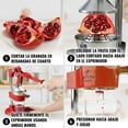 thumbnail image 3 of Zulay Kitchen Cast-Iron Orange Juice Squeezer - Heavy-Duty, Easy-to-Clean, Professional Citrus Juicer - Durable Stainless Steel Lemon Squeezer - Sturdy Manual Citrus Press & Orange Squeezer (Red), 3 of 8