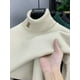 thumbnail image 2 of Suéter de punto de marca de alta gama para hombre, invierno, nuevo estilo coreano, tendencia, exquisito bordado de letras, cuello alto, cálido, 2024, 2 of 4