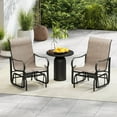 thumbnail image 1 of Costway Outdoor Glider Chairs Set of 2 with High Backrest Mesh Fabric Metal Frame for Porch, 1 of 9