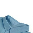 thumbnail image 3 of Mens Short Sleeve Shirt Button Down Fishing Spread Collar Plain Tops, 3 of 5
