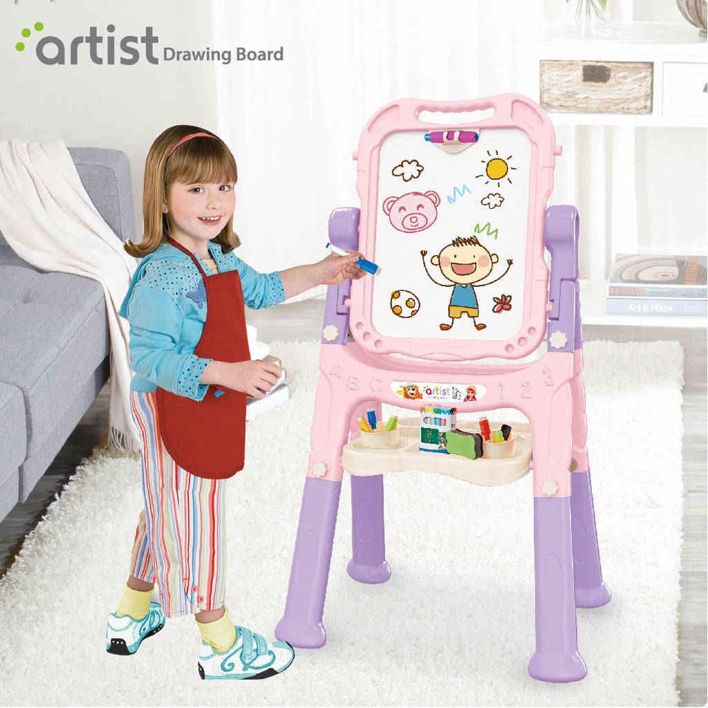 Standing Toddler Art Easel For Kids Double