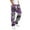 02-Purple, variant on Men's Casual Camouflage Print Cargo Pants Drawstring Stretch Elastic Waist Tapered Pants with Pockets, Pants for Men, Burgundy Sizes S-3XL