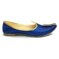 thumbnail image 3 of Blue Mojari for Indian Mens Ethnic Jutti and Sherwani Shoes for Wedding, 3 of 5