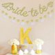 thumbnail image 2 of Golden Bride Become Banner Sign Double Sided Glitter Paper Decorative Supplies, 2 of 4