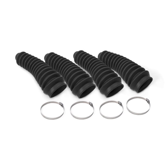 Rough Country Black Shock Boots w/Clamps | 4 Pack - 87164