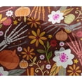 thumbnail image 4 of oneOone Viscose Chiffon Maroon Fabric Skull Fabric For Sewing Printed Craft Fabric By The Yard 42 Inch Wide, 4 of 4