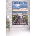 thumbnail image 3 of Beachtown, Jekyll Island, Georgia, Beach Boardwalk Scene (36x54 Giclee Gallery Art Print, Vivid Textured Wall Decor), 3 of 3