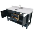thumbnail image 7 of Ariel R061SWQOVOMNB Bayhill 60" Free Standing Single Basin Vanity Set - Blue, 7 of 7